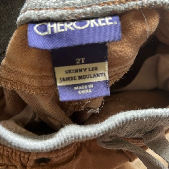 Boys Cherokee Tan Casual Bottoms Skinny Leg 2T - Picture 4 of 6